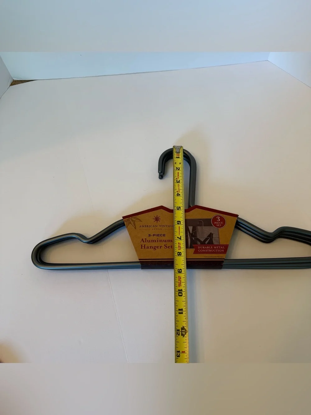 American Vintage Style 3-Piece Aluminum Hanger Set - New #1